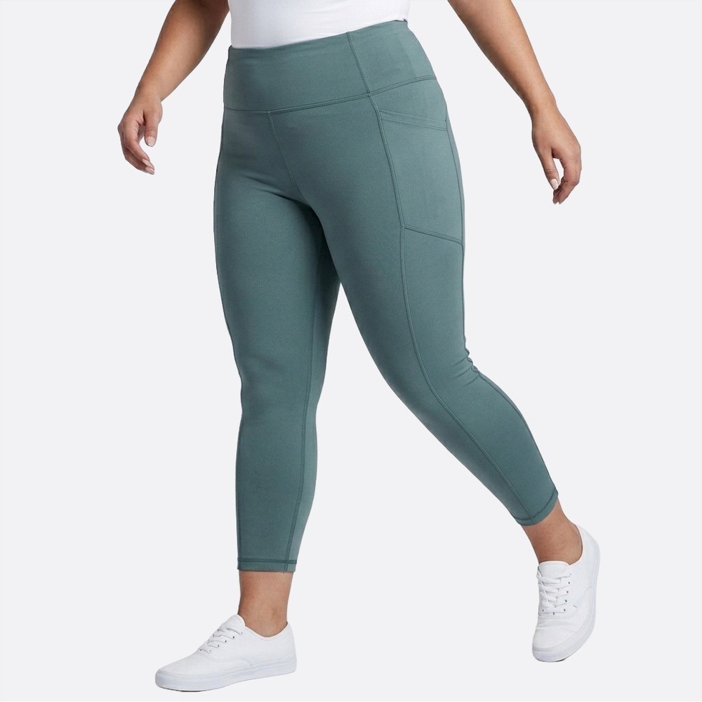 Victoria's Secret Dark Steel High-Rise Pocket Capri Leggings 0X L Quiet Luxury
